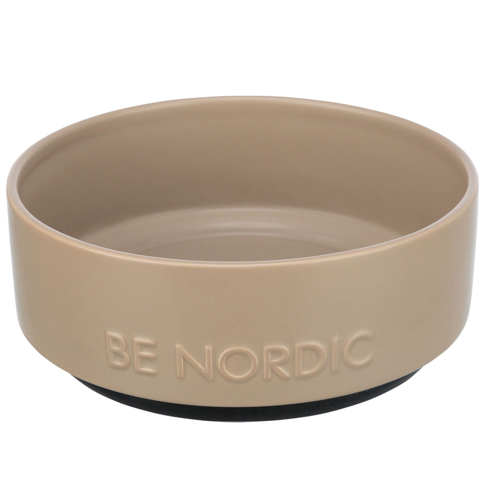 Bild 1 von Trixie BE NORDIC Keramiknapf für Hunde  / (Variante) taupe/1,2l