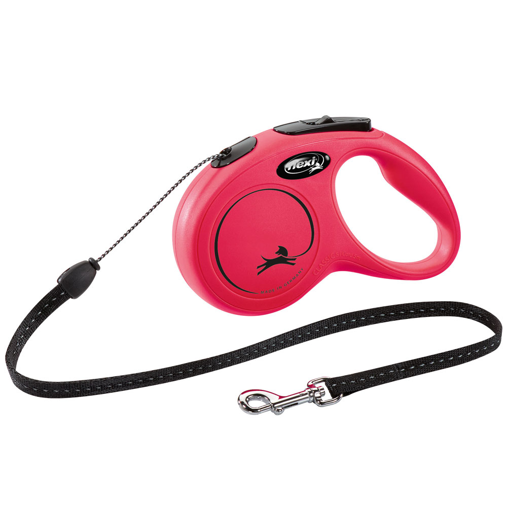 Bild 1 von FLEXI Rollleine New CLASSIC Seil - 5m, bis 12kg  / (Variante) Rot