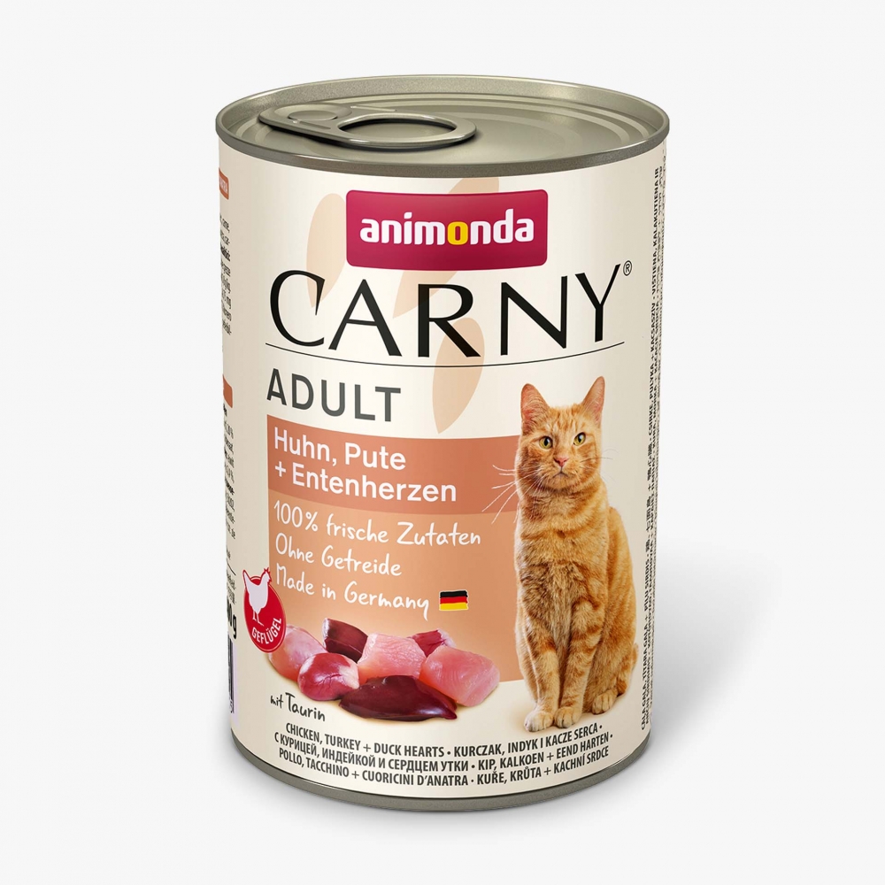 Bild 1 von Animonda Cat Dose Carny Adult Huhn & Pute & Entenherzen  / (Variante) 400 g