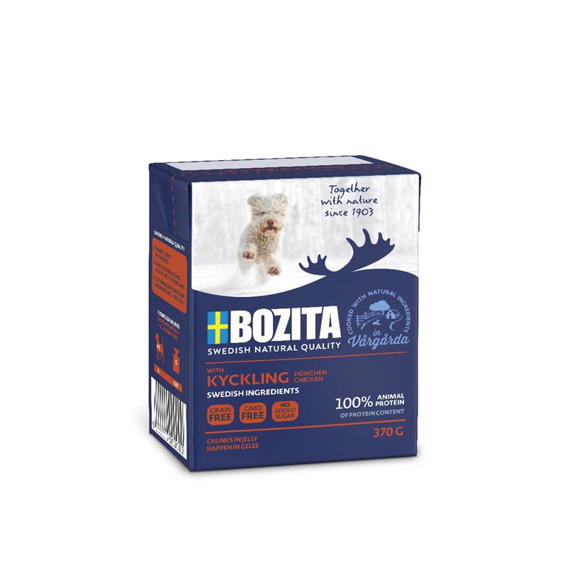Bild 1 von Bozita Naturals Happen in Gelee Zartes Hühnchen Junior 370g