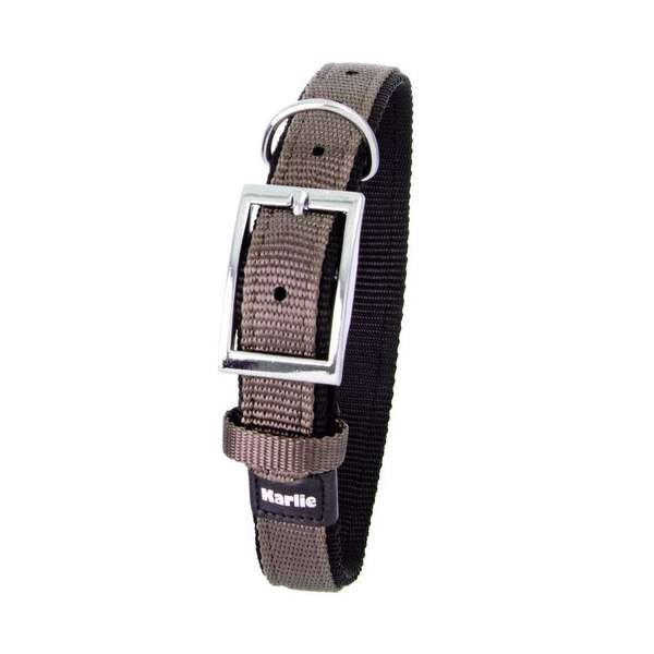 Bild 1 von Karlie ASP Halsband mit Zugentlastung, doubliert - Grau/Schwarz  / (Variante) 75cm/40mm
