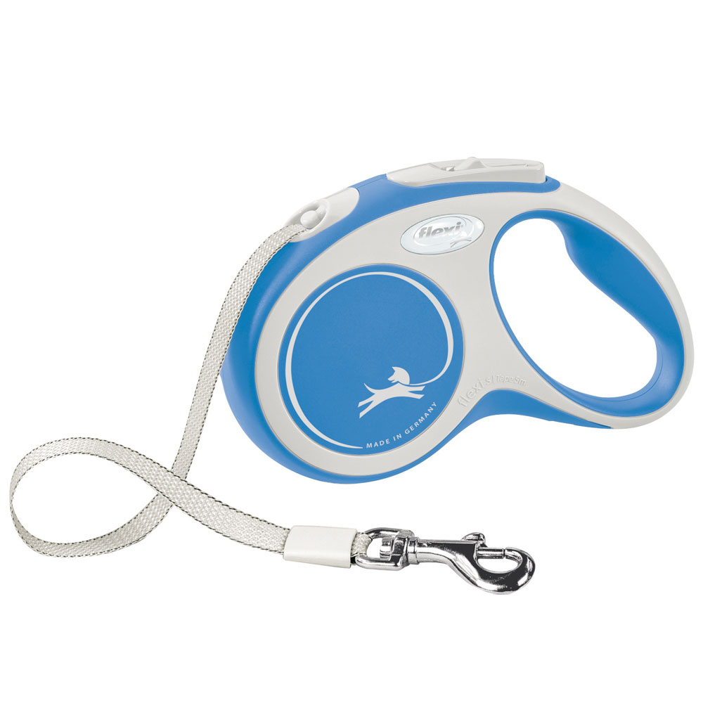 Bild 1 von FLEXI Rollleine New COMFORT Gurt - 5m, bis 15kg  / (Variante) blau