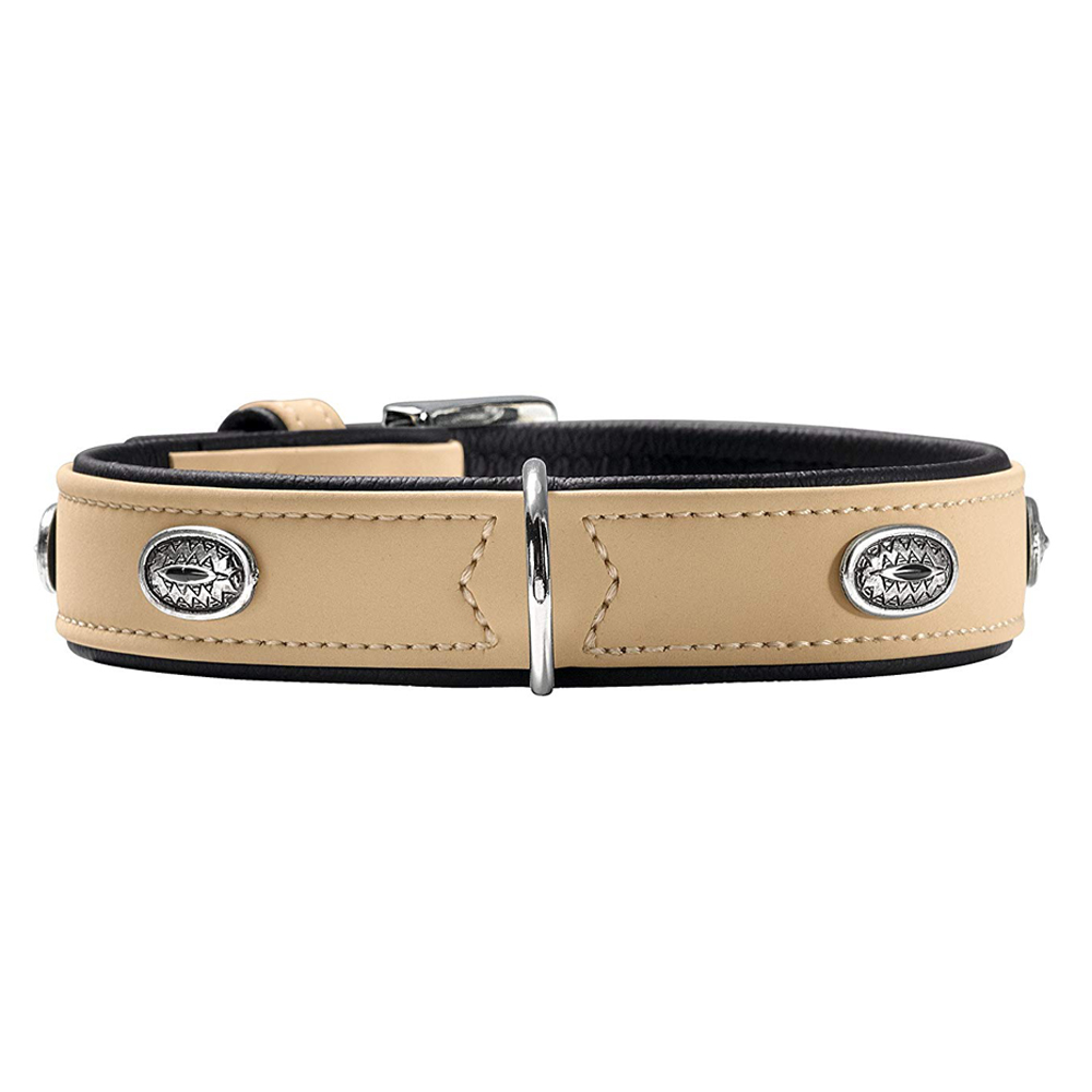 Bild 1 von Hunter Halsband Softie Stone 55 nickel, 42-50 cm  / (Variante) beige/schwarz