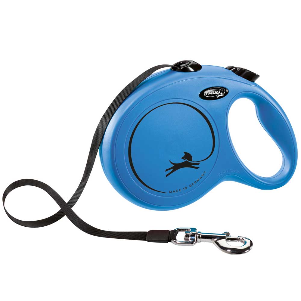 Bild 1 von FLEXI Rollleine New CLASSIC Gurt - 8m, bis 50kg  / (Variante) Blau