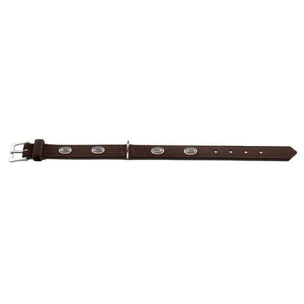 Bild 1 von Hunter Halsband Softie Stone 45 nickel, 32-39 cm  / (Variante) braun/Nappa schwarz