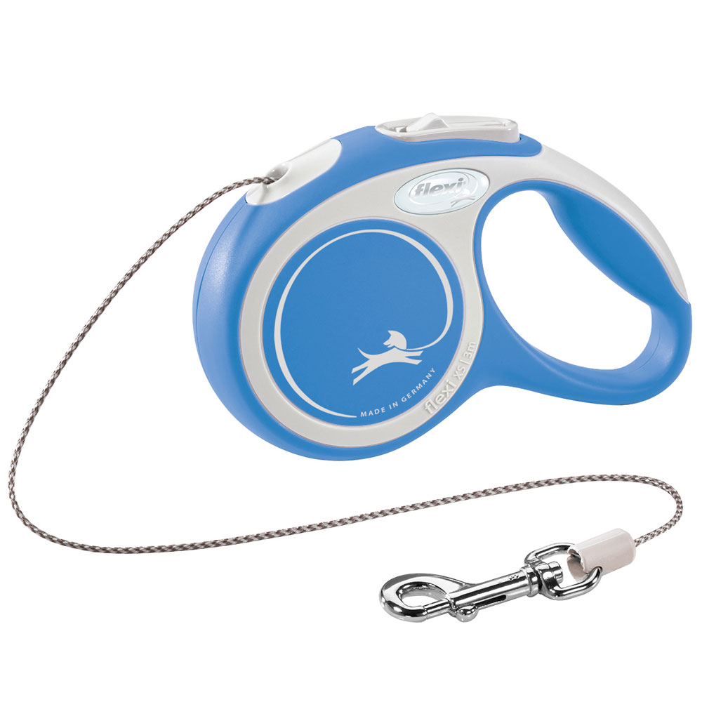 Bild 1 von FLEXI Rollleine New COMFORT Seil - 3m, bis 8kg  / (Variante) blau