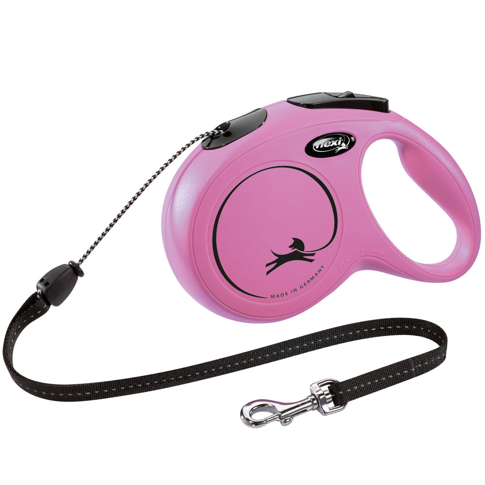 Bild 1 von FLEXI Rollleine New CLASSIC Seil - 8m, bis 20kg  / (Variante) Pink