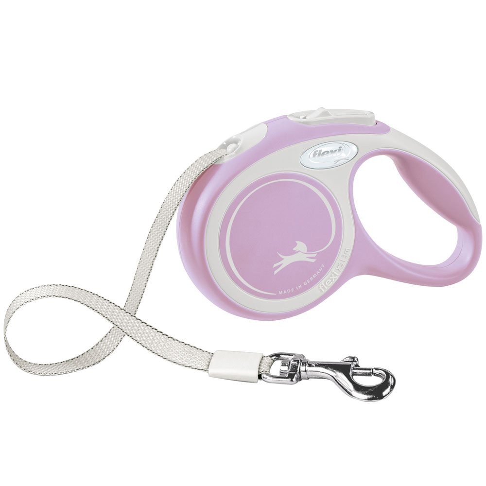 Bild 1 von FLEXI Rollleine New COMFORT Gurt - 3m, bis 12kg  / (Variante) rosa