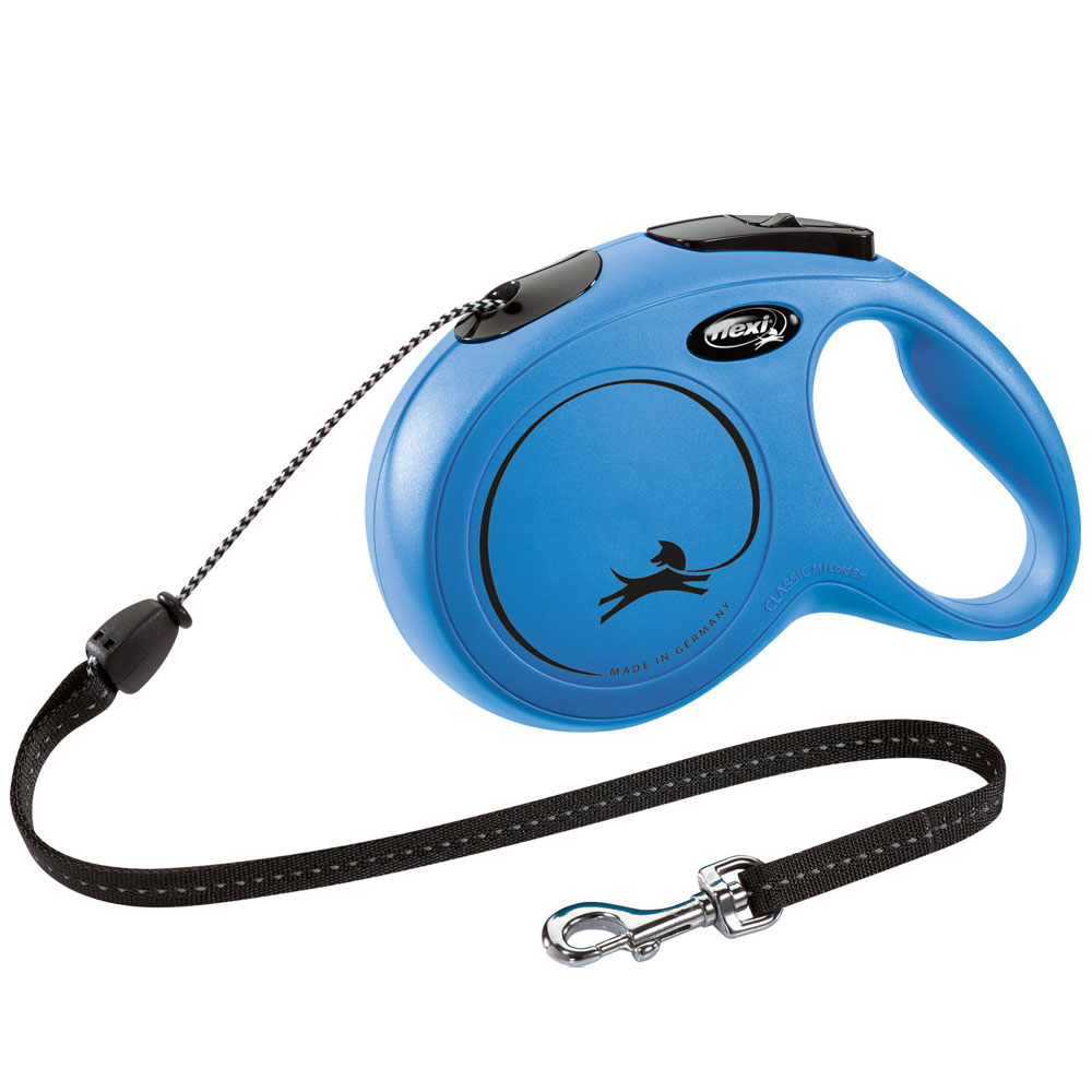 Bild 1 von FLEXI Rollleine New CLASSIC Seil - 8m, bis 20kg  / (Variante) Blau