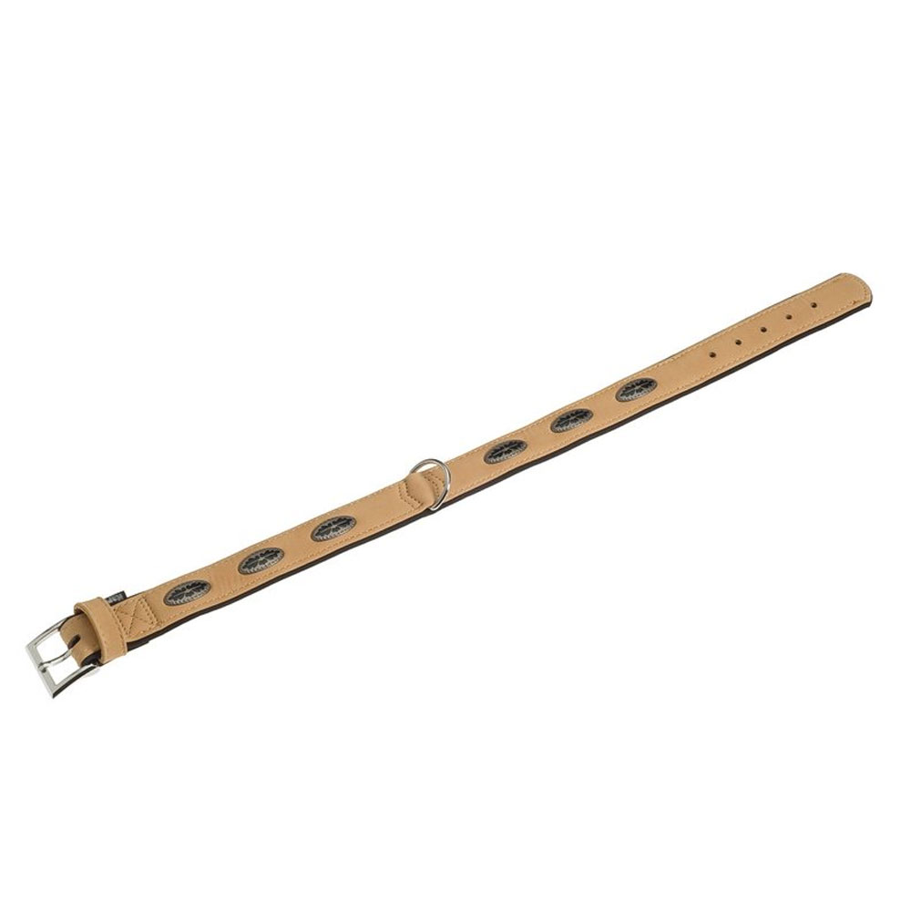 Bild 1 von Karlie Art Buffalo Oak Halsband - Beige/Schwarz, 70cm, 40mm