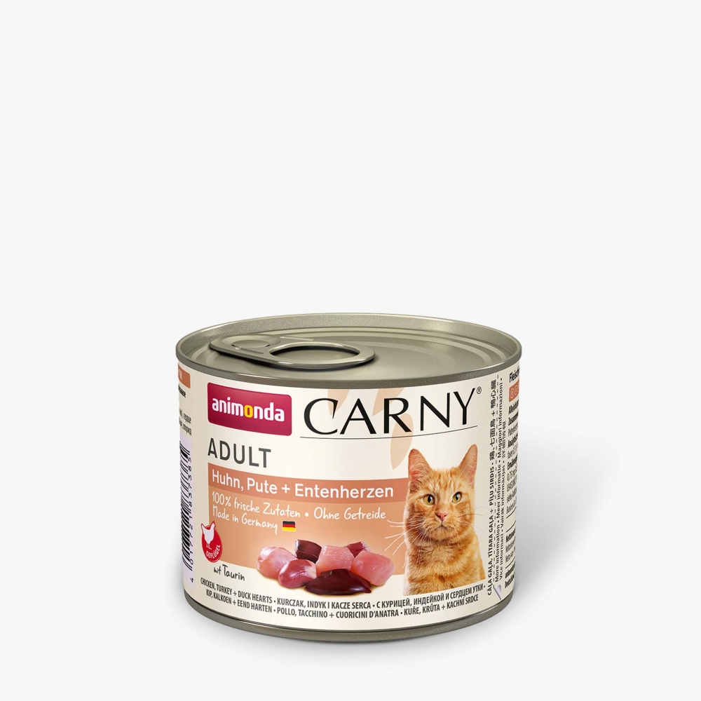 Bild 1 von Animonda Cat Dose Carny Adult Huhn & Pute & Entenherzen  / (Variante) 200 g