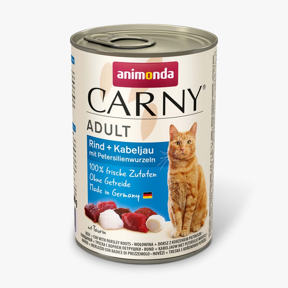 Bild 1 von Animonda Cat Dose Carny Adult Rind & Kabeljau & Petersilienwurzeln  / (Variante) 400 g