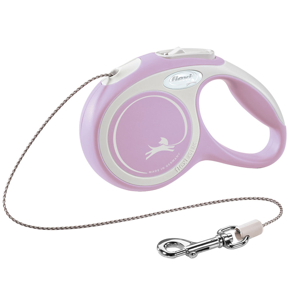 Bild 1 von FLEXI Rollleine New COMFORT Seil - 3m, bis 8kg  / (Variante) rosa