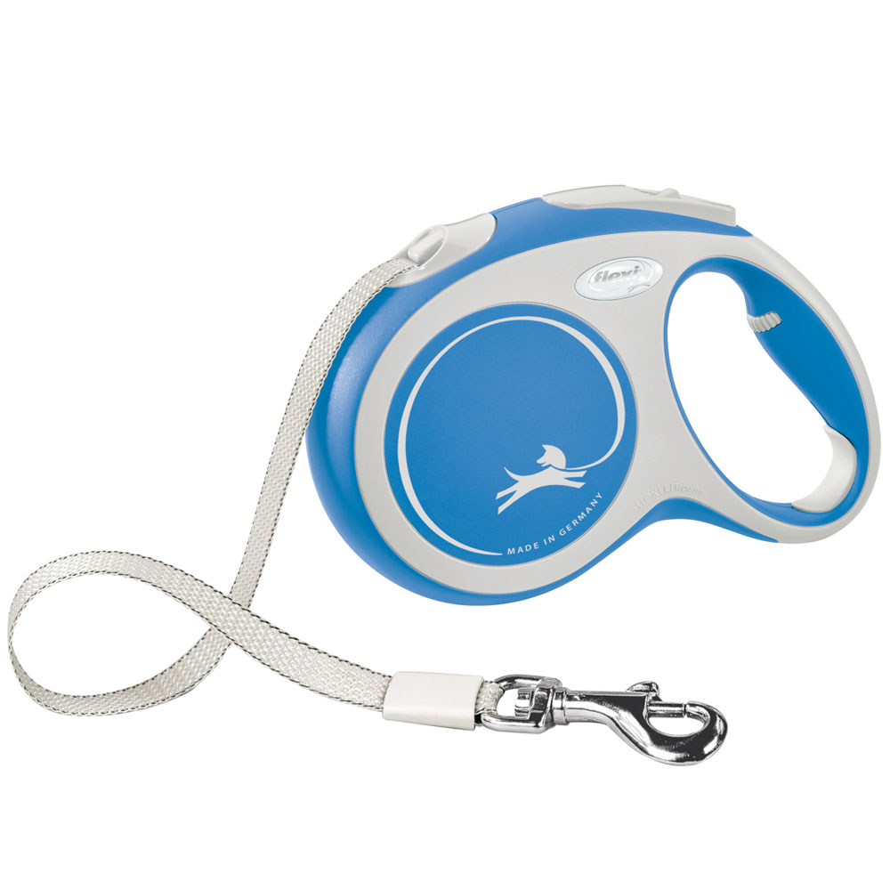 Bild 1 von FLEXI Rollleine New COMFORT Gurt - 5m, bis 60kg  / (Variante) blau