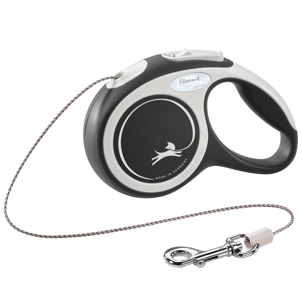 Bild 1 von FLEXI Rollleine New COMFORT Seil - 3m, bis 8kg  / (Variante) schwarz