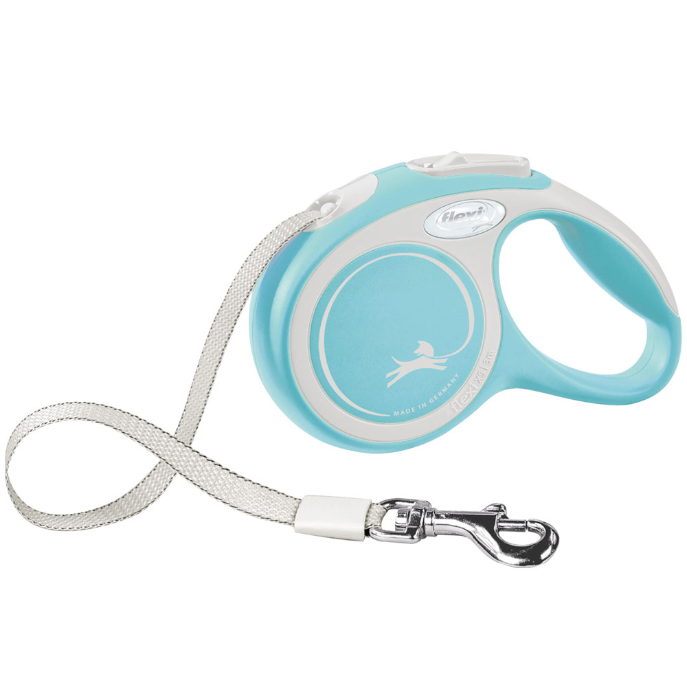 Bild 1 von FLEXI Rollleine New COMFORT Gurt - 3m, bis 12kg  / (Variante) hellblau