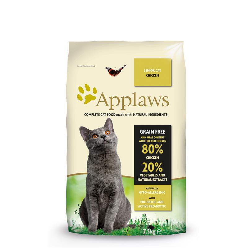 Bild 1 von Applaws Cat Trockenfutter Senior mit Hühnchen  / (Variante) 7,5 kg