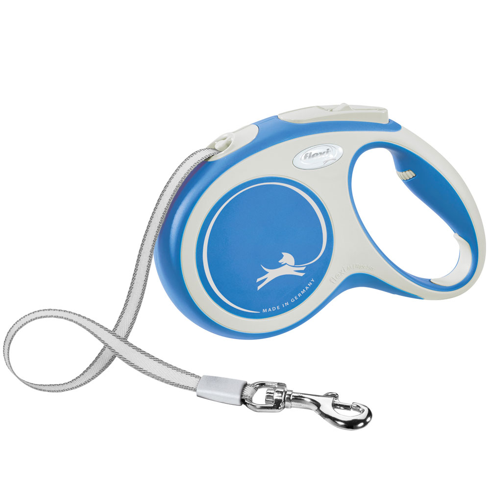 Bild 1 von FLEXI Rollleine New COMFORT Gurt - 5m, bis 25kg  / (Variante) blau