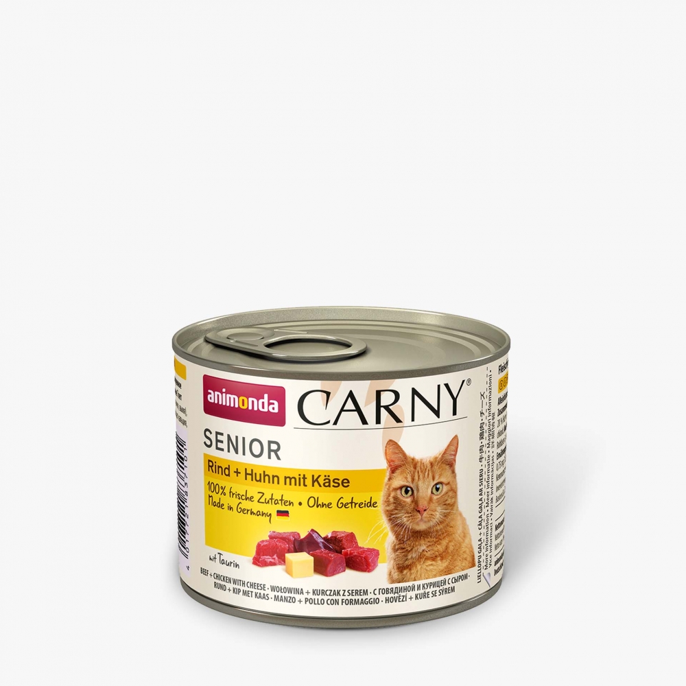 Bild 1 von Animonda Cat Dose Carny Senior Rind & Huhn & Käse  / (Variante) 200 g