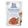 Brit Care Cat PB Fillets in Jelly - Ente & Truthahn Sterilized 85g (85 g)