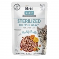 Brit Care Cat PB Fillets in Gravy - Kaninchen Sterilized 85g (85 g)