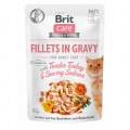 Brit Care Cat PB Fillets in Gravy - Truthahn & Lachs 85g (85 g)
