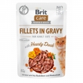 Brit Care Cat PB Fillets in Gravy - Ente 85g (85 g)